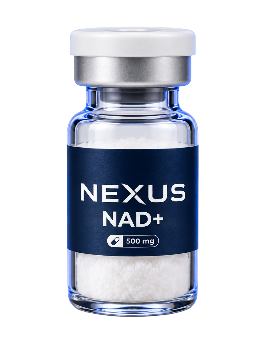 בקבוקון NAD+ של Nexus Peptides